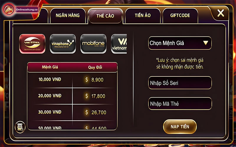 Tại sao nên nạp tiền Sunwin để trải nghiệm?