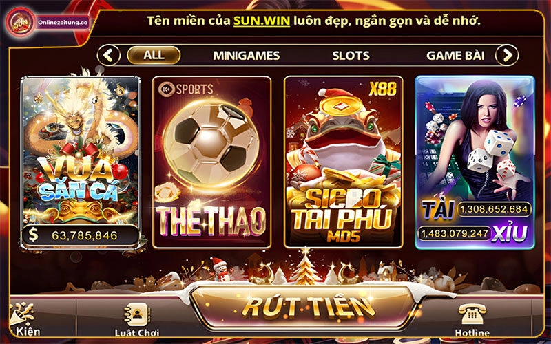 Trải nghiệm rút tiền Sunwin